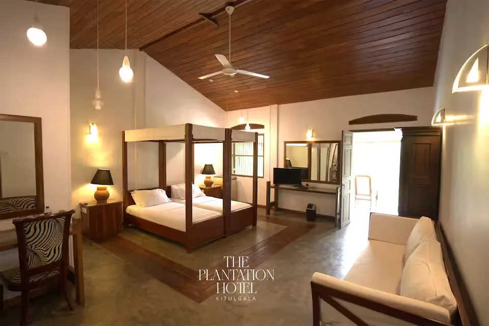 Kithulgala riverside hotel nestled among tropical trees