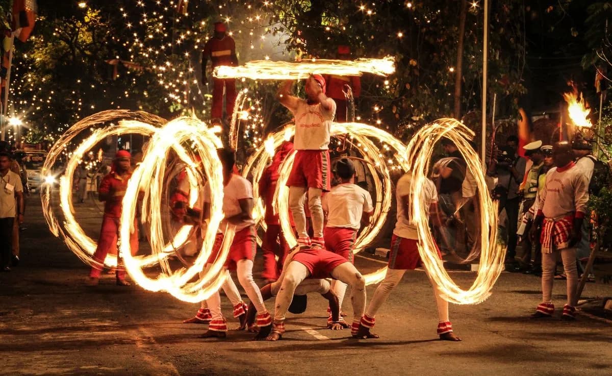 Kandy Esela Perahera Fire Balls